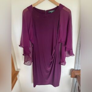 Ralph Lauren Cape Cocktail Dress